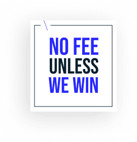no fee unless we win logo