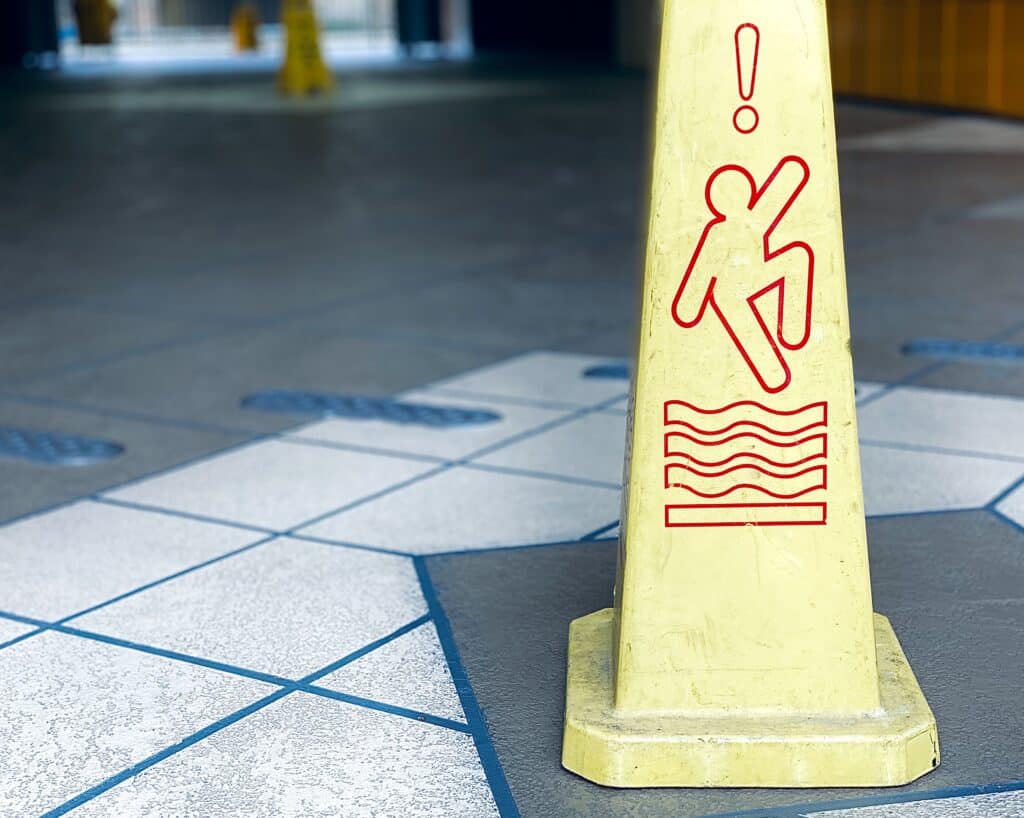 warning-sign-cone-that-there-is-danger-of-slipping